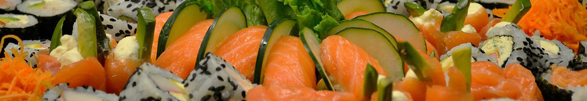 Eating Chinese Japanese Sushi at Midori Sushi & Grill restaurant in Orange Park, FL.